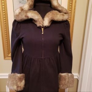 Juicy Couture Faux Fur Trimmed Hoodie